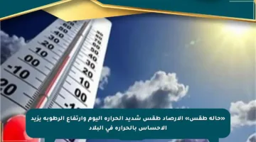 «حالة طقس» الأرصاد طقس شديد الحرارة اليوم وارتفاع الرطوبة يزيد الإحساس بالحرارة في البلاد